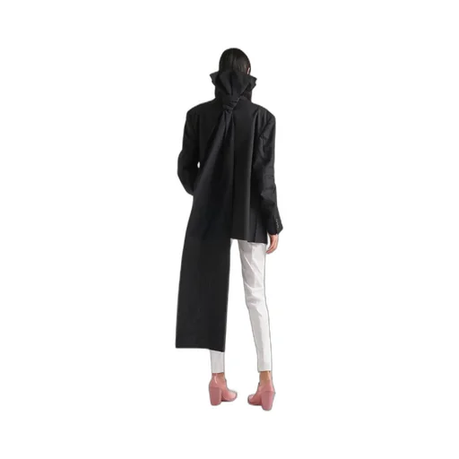 Single Breasted Suit Jacket With Bow Detail
