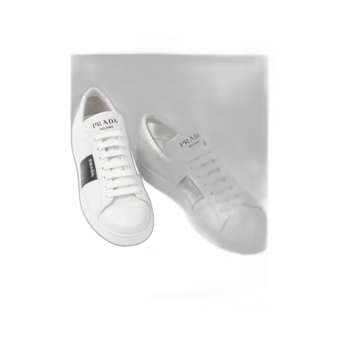 Brushed Leather And Leather Sneakers