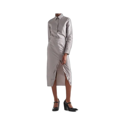 High-Waist Slim-Cut Skirt