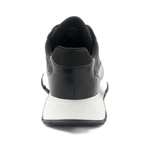 Technical Fabric And Leather Sneakers