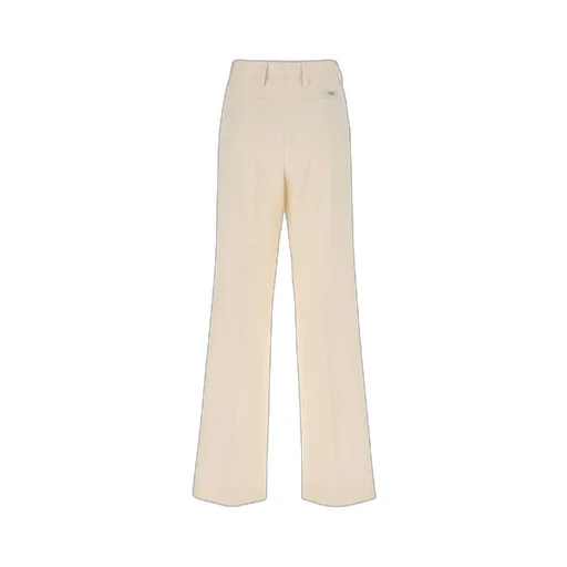 Pressed-Crease Straight Leg Tailored Trousers