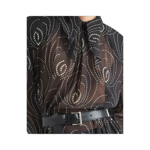 All-Over Geometric Printed Midi Dress