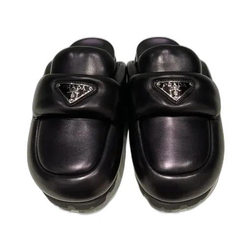 Soft Padded Nappa Leather Sabots