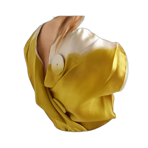 Round-Neck Satin Sleeveless Blouse