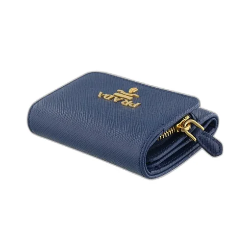 Logo-Lettering Tri-Fold Wallet