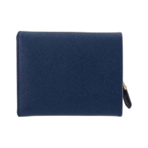 Logo-Lettering Tri-Fold Wallet