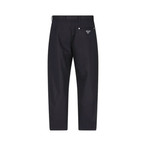 Triangle-Logo Tapered-Leg Jeans