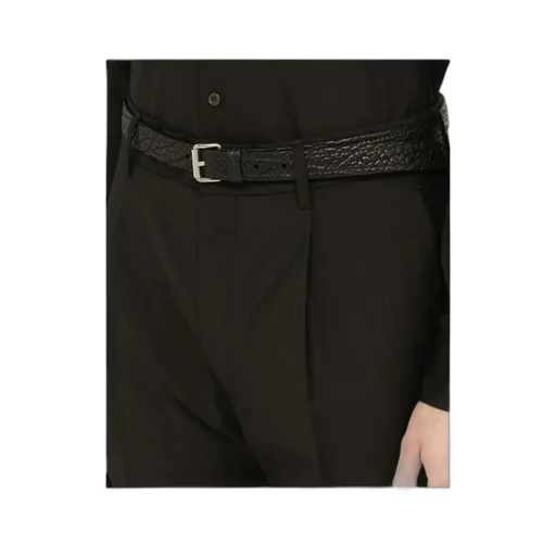 Calf-Leather Textured Belt