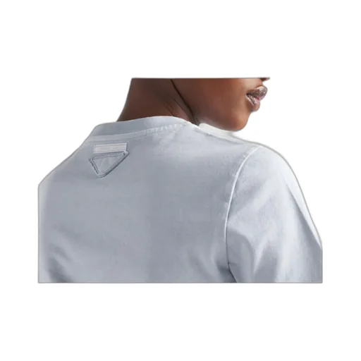 Triangle-Logo Crewneck T-Shirt