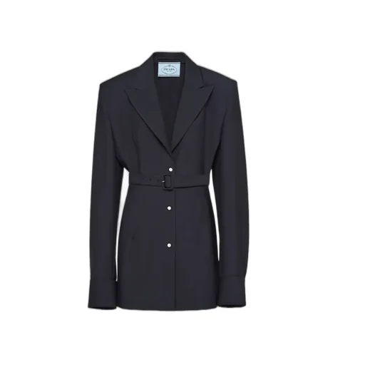 Single-Breasted Belted Shirt Jacket