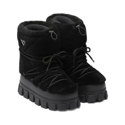 Logo Plaque Ankle Boots