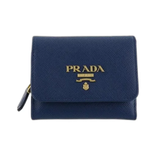 Logo-Lettering Tri-Fold Wallet
