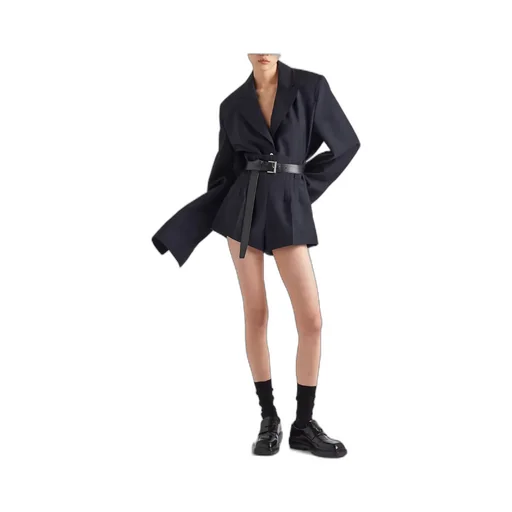 Single-Breasted Belted Shirt Jacket