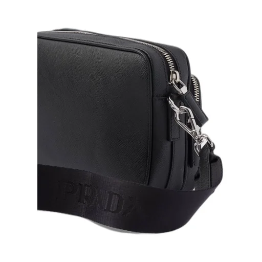 Triangle-Logo Zipped Shoulder Bag