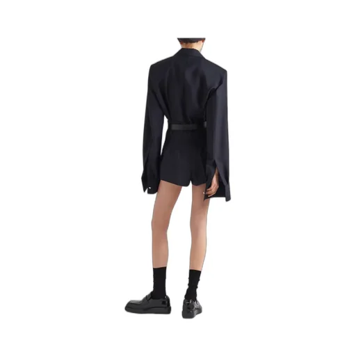 Single-Breasted Belted Shirt Jacket