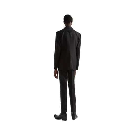 Double-Breasted Mohair Wool Jacket