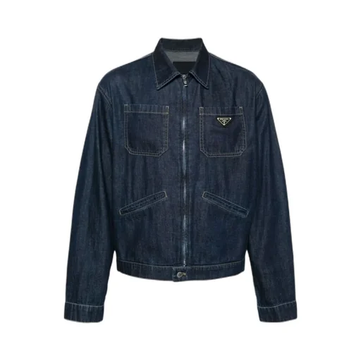 Triangle-Logo Zipped Jacket
