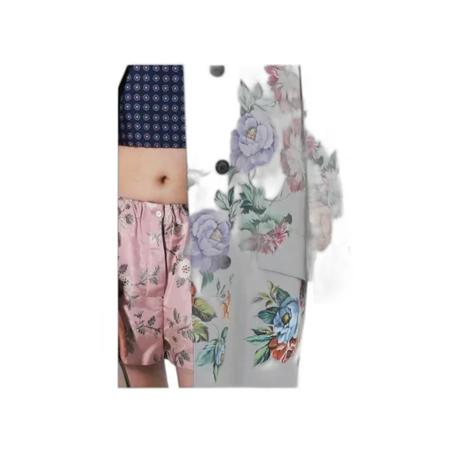 Printed Single-Breasted Coat