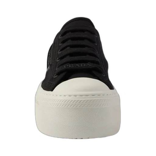 Laced Fabric Sneakers