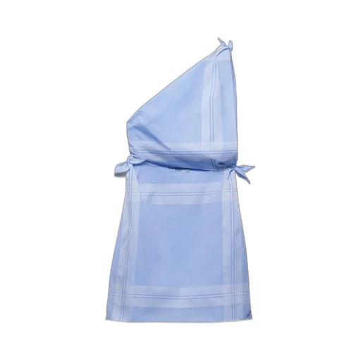 Checked Cotton Mini-Dress
