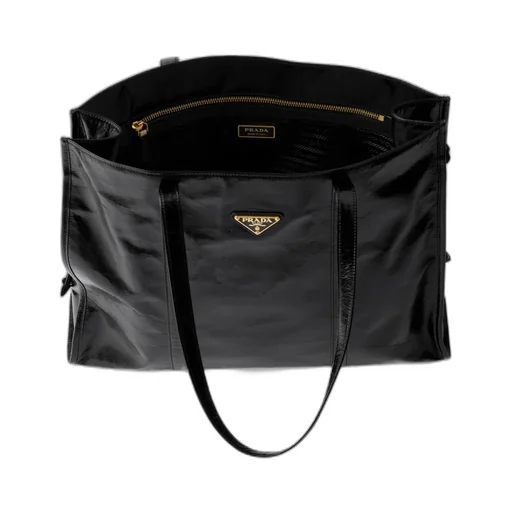 Logo Plaque Drawstring Tote Bag