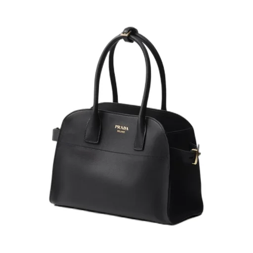 Logo-Lettering Medium Top Handle Bag