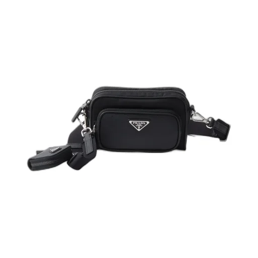 Re-Nylon And Saffiano Leather Shoulder Bag