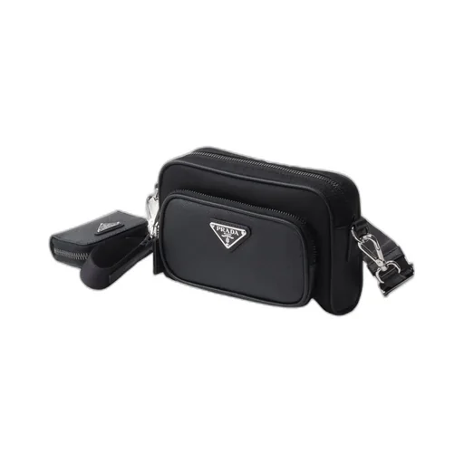 Re-Nylon And Saffiano Leather Shoulder Bag