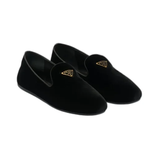Triangle Logo Slip-On Loafers