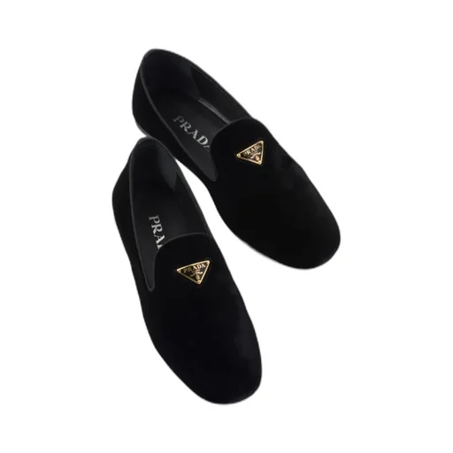 Triangle Logo Slip-On Loafers