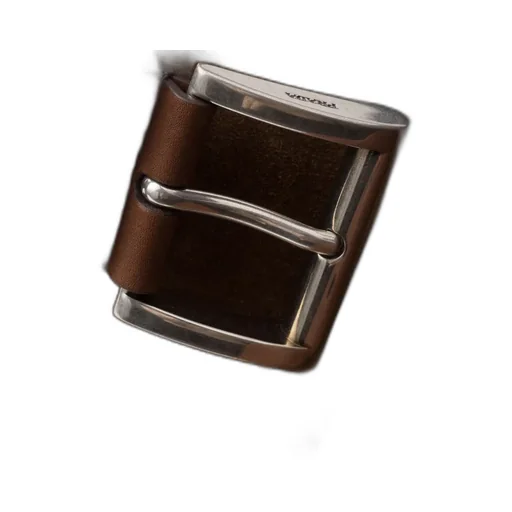 Large Buckle Suede Bag With Belt