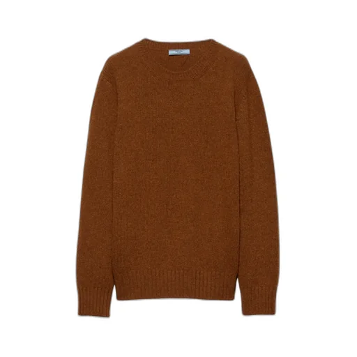 Long-Sleeved Crewneck Knitted Jumper