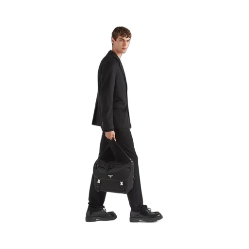 Re-Nylon And Saffiano Leather Shoulder Bag