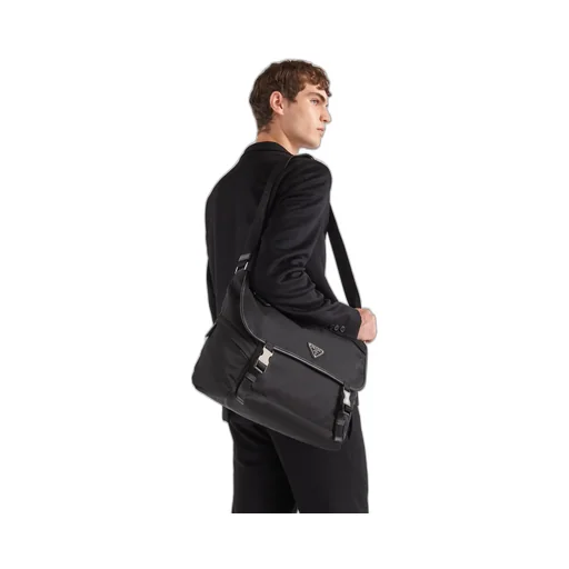 Re-Nylon And Saffiano Leather Shoulder Bag