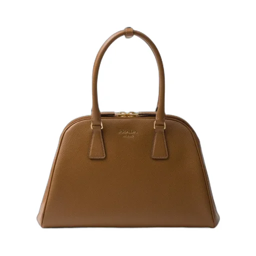 Saffiano Zipped Medium Tote Bag