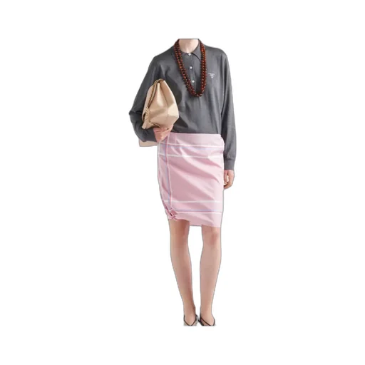 Long-Sleeved Silk Polo Shirt