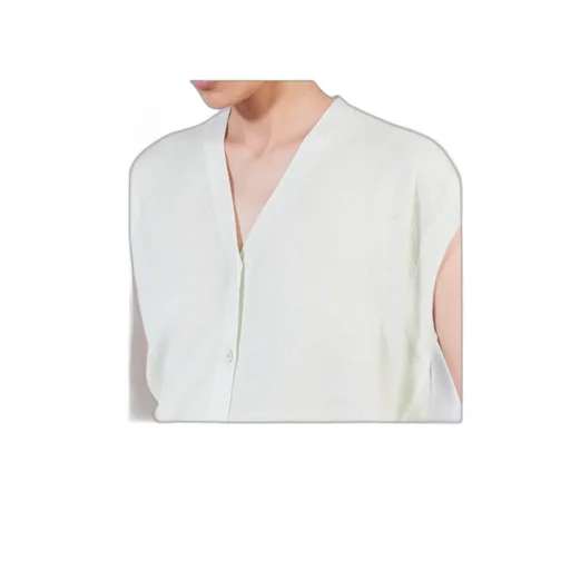 V-Neck Button-Up Vest
