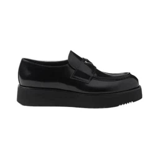 Brushed Leather Loafers
