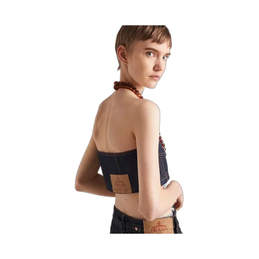 Crop Top In Selvedge Denim