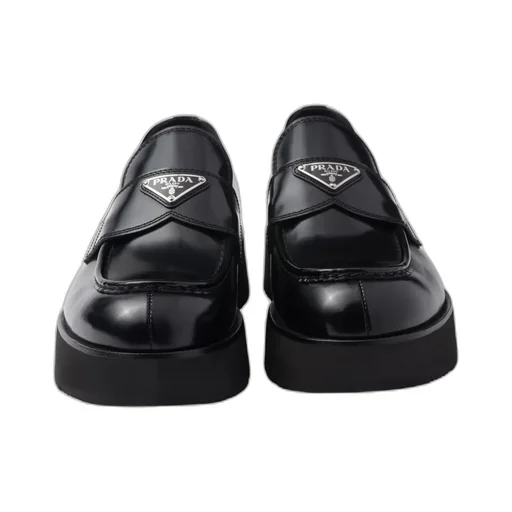Brushed Leather Loafers