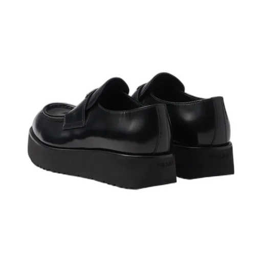 Brushed Leather Loafers