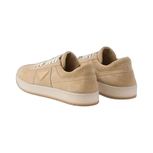Triangle-Logo Lace-Up Sneakers