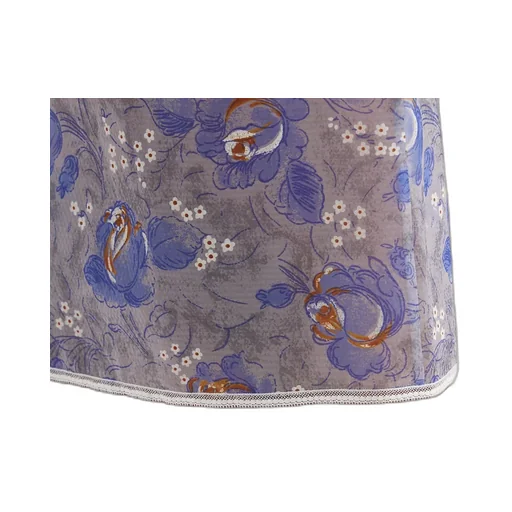 High-Waist Floral-Printed Sheer Pencil Skirt