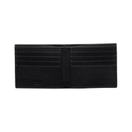 Re-Nylon Logo-Plaque Bi-Fold Wallet