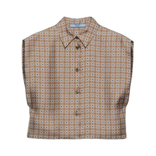 Printed Twill Silk Shirt