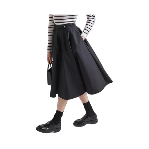 Re-Nylon Pleated Skirt
