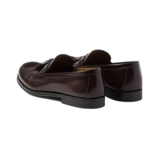 Brushed Leather Loafers