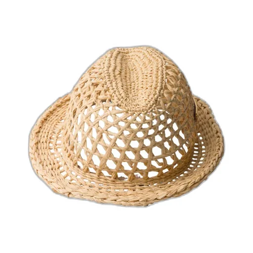 Triangle-Logo Crochet Fedora