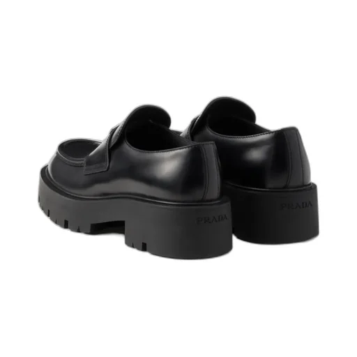 Brushed Leather Loafers