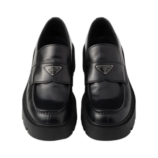 Brushed Leather Loafers